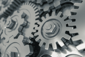 Zahnräder – Symbol für Hochfunktionalität